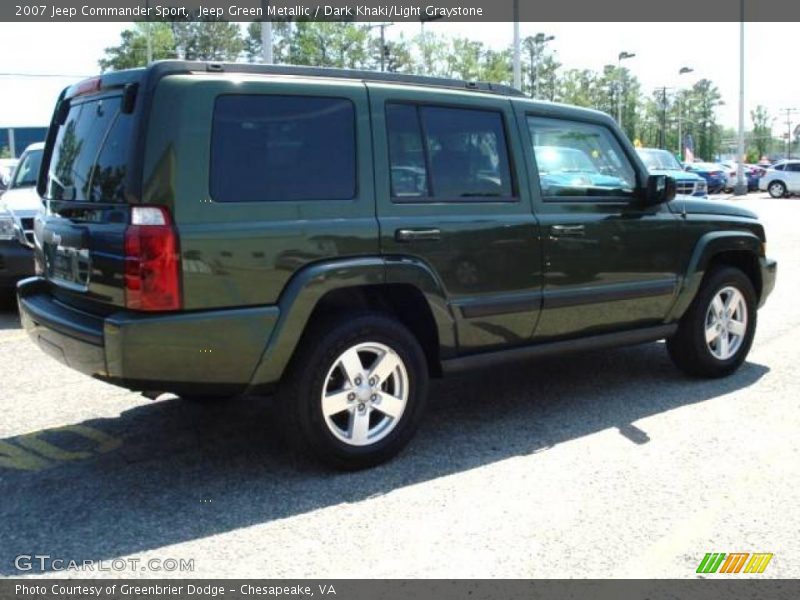 Jeep Green Metallic / Dark Khaki/Light Graystone 2007 Jeep Commander Sport