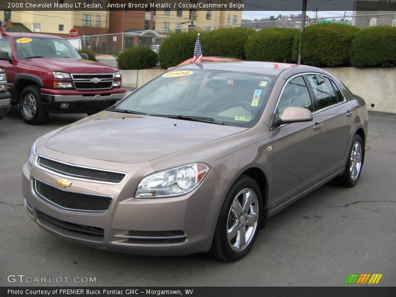 Amber Bronze Metallic / Cocoa/Cashmere Beige 2008 Chevrolet Malibu LT Sedan