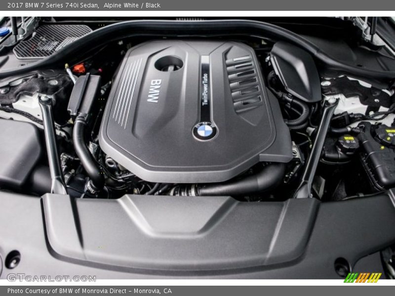 Alpine White / Black 2017 BMW 7 Series 740i Sedan