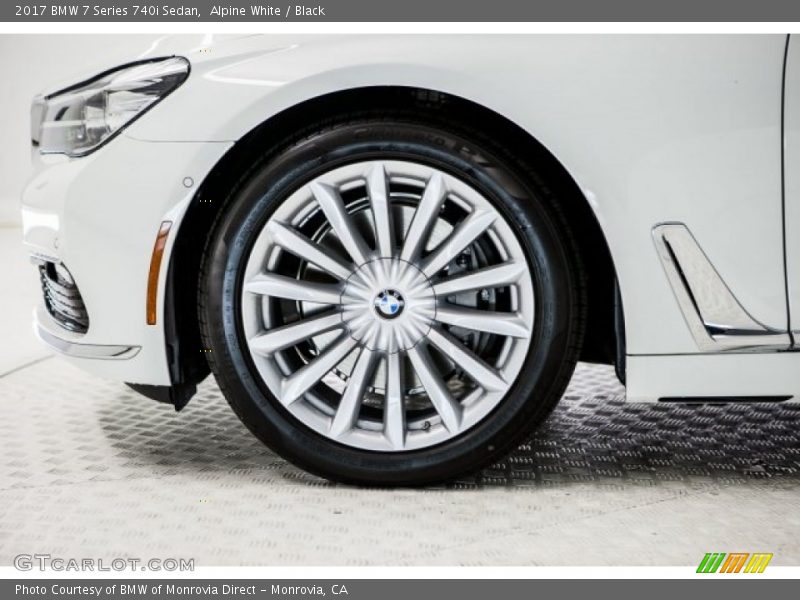 Alpine White / Black 2017 BMW 7 Series 740i Sedan