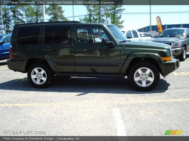 Jeep Green Metallic / Dark Khaki/Light Graystone 2007 Jeep Commander Sport