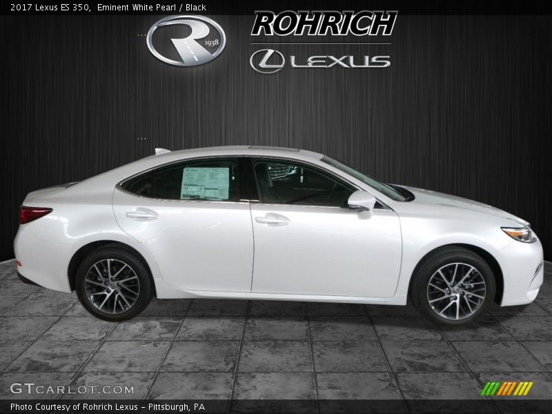 Eminent White Pearl / Black 2017 Lexus ES 350