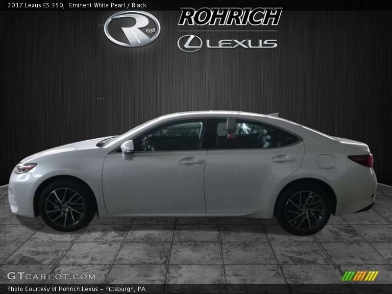 Eminent White Pearl / Black 2017 Lexus ES 350