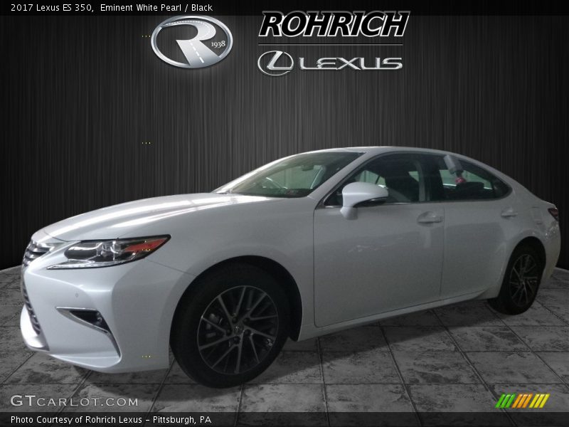 Eminent White Pearl / Black 2017 Lexus ES 350