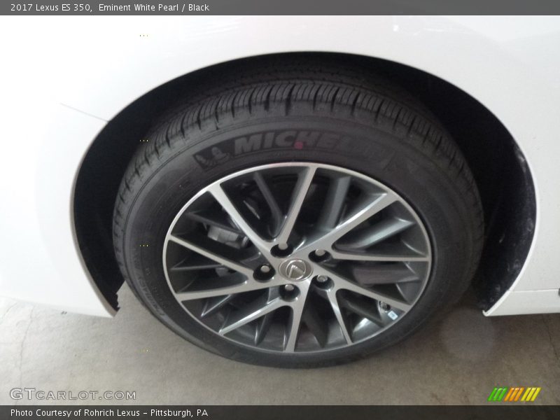 Eminent White Pearl / Black 2017 Lexus ES 350