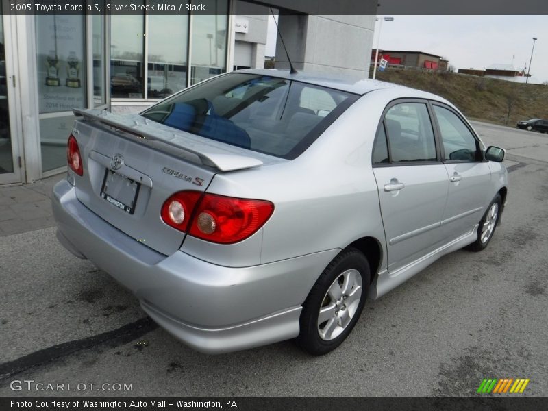 Silver Streak Mica / Black 2005 Toyota Corolla S
