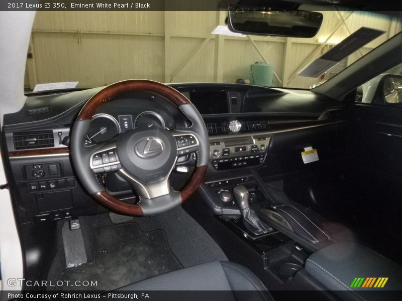 Eminent White Pearl / Black 2017 Lexus ES 350