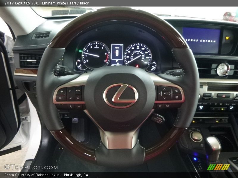 Eminent White Pearl / Black 2017 Lexus ES 350