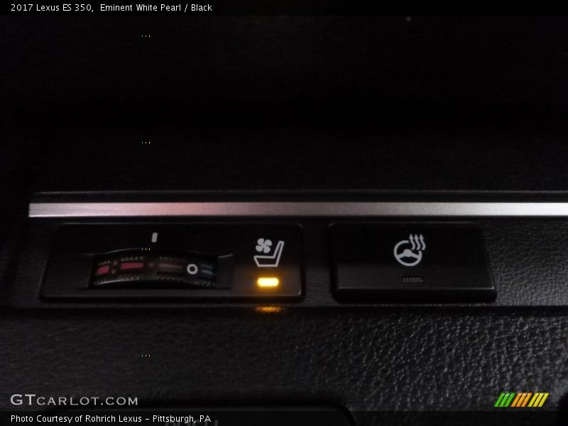 Eminent White Pearl / Black 2017 Lexus ES 350