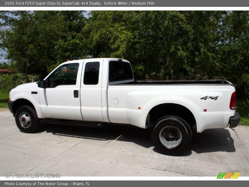 Oxford White / Medium Flint 2003 Ford F350 Super Duty XL SuperCab 4x4 Dually