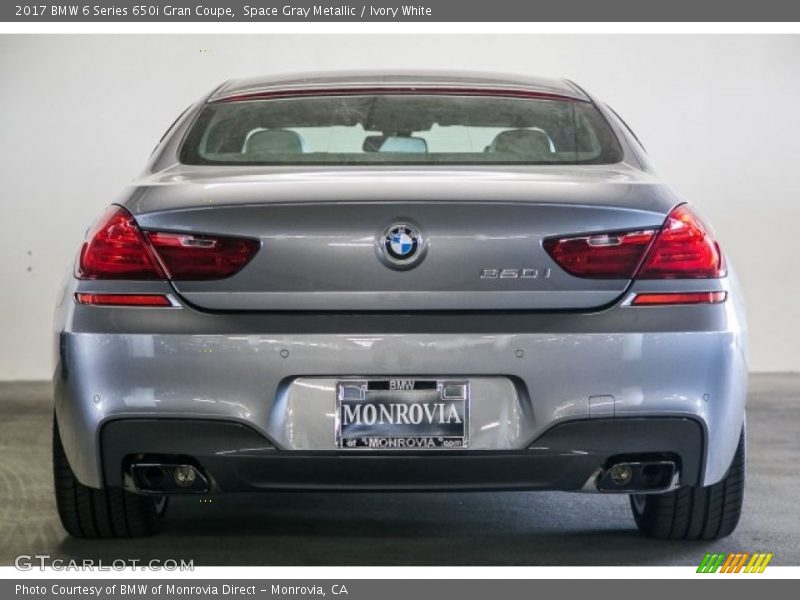 Space Gray Metallic / Ivory White 2017 BMW 6 Series 650i Gran Coupe