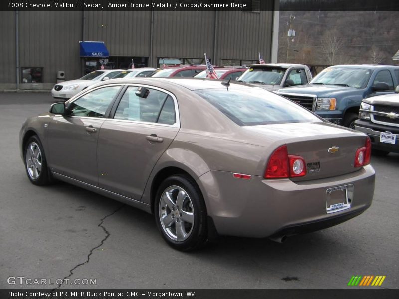 Amber Bronze Metallic / Cocoa/Cashmere Beige 2008 Chevrolet Malibu LT Sedan