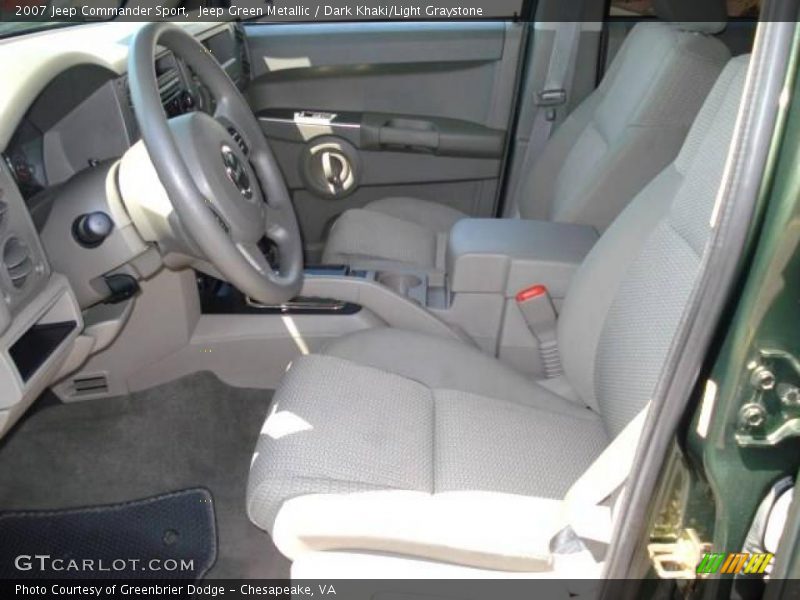 Jeep Green Metallic / Dark Khaki/Light Graystone 2007 Jeep Commander Sport