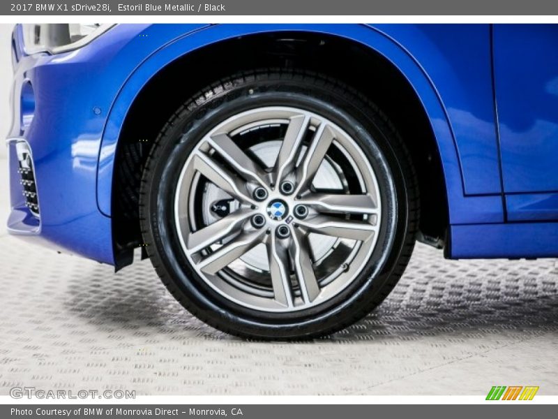 Estoril Blue Metallic / Black 2017 BMW X1 sDrive28i