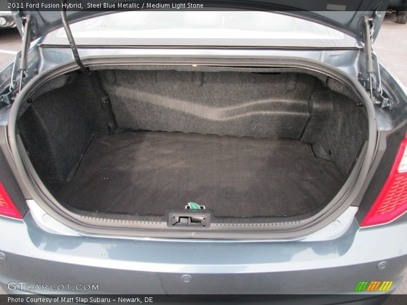 Steel Blue Metallic / Medium Light Stone 2011 Ford Fusion Hybrid