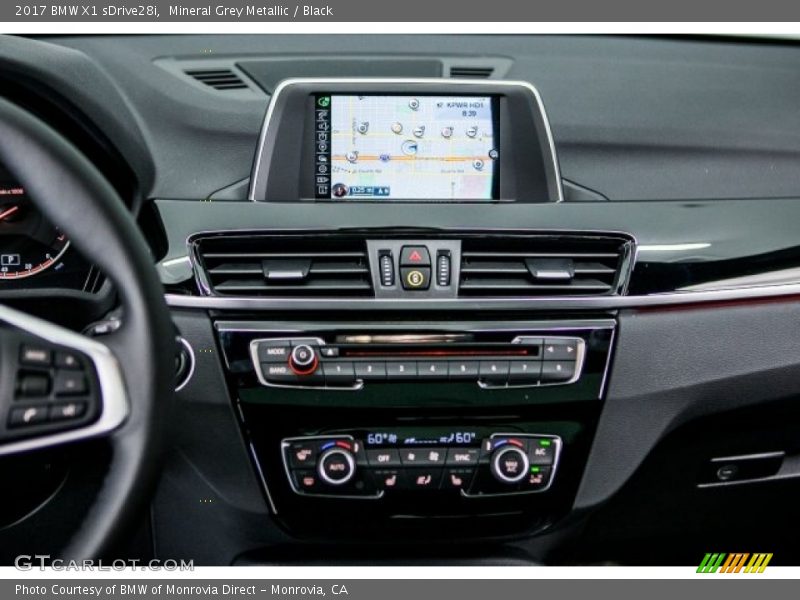 Mineral Grey Metallic / Black 2017 BMW X1 sDrive28i