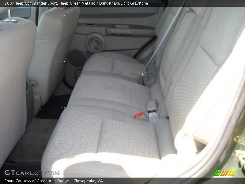 Jeep Green Metallic / Dark Khaki/Light Graystone 2007 Jeep Commander Sport