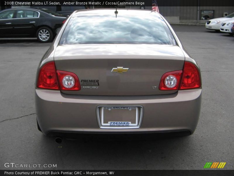Amber Bronze Metallic / Cocoa/Cashmere Beige 2008 Chevrolet Malibu LT Sedan