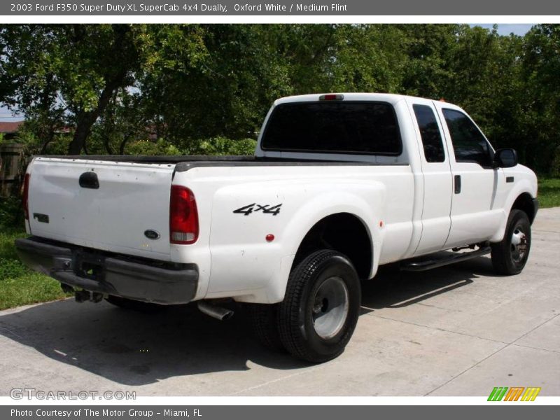 Oxford White / Medium Flint 2003 Ford F350 Super Duty XL SuperCab 4x4 Dually