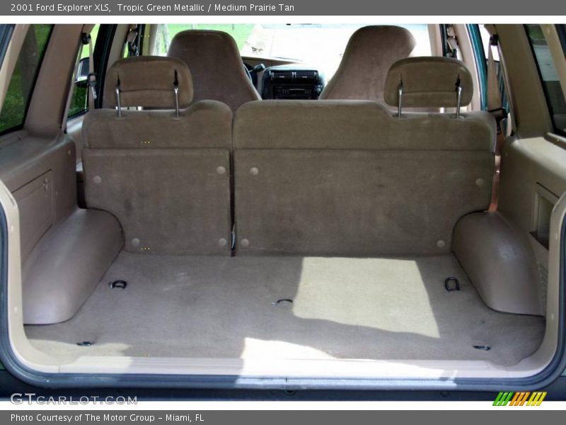 Tropic Green Metallic / Medium Prairie Tan 2001 Ford Explorer XLS