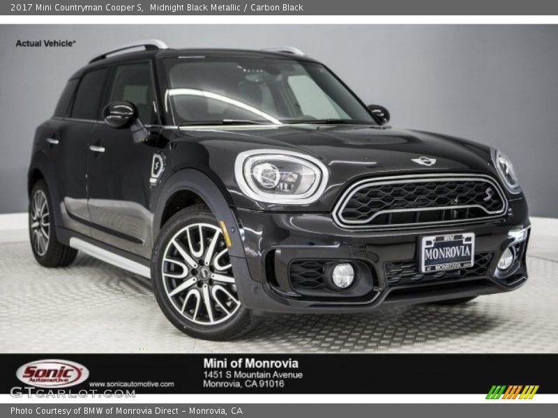 Midnight Black Metallic / Carbon Black 2017 Mini Countryman Cooper S