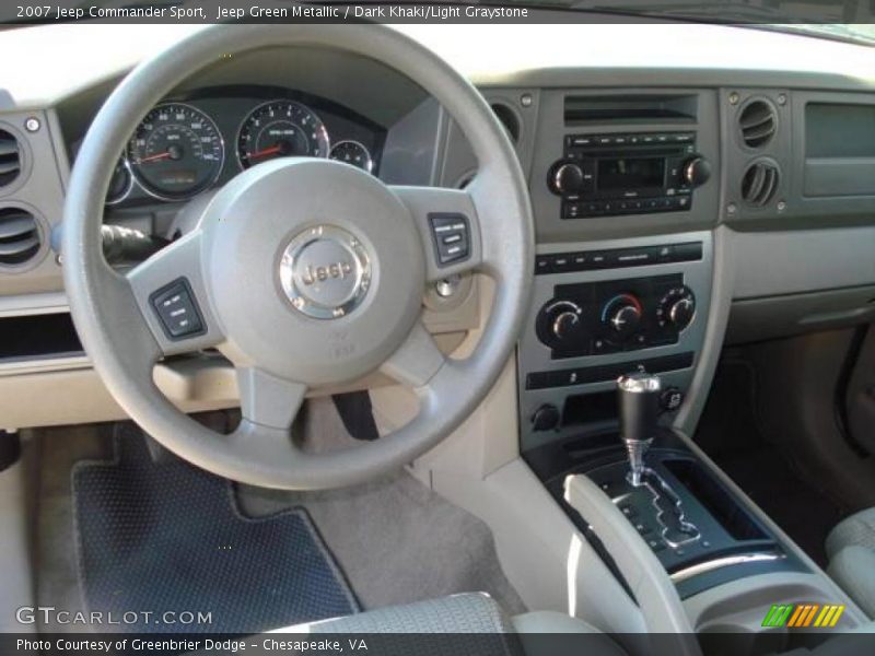 Jeep Green Metallic / Dark Khaki/Light Graystone 2007 Jeep Commander Sport