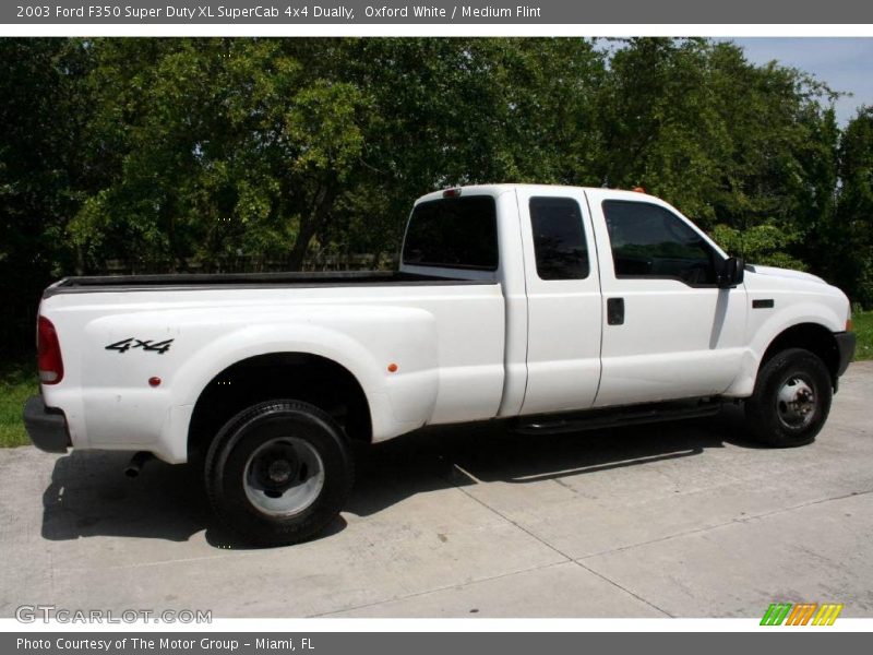 Oxford White / Medium Flint 2003 Ford F350 Super Duty XL SuperCab 4x4 Dually