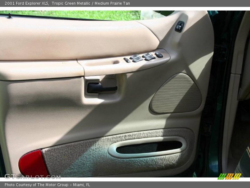 Tropic Green Metallic / Medium Prairie Tan 2001 Ford Explorer XLS
