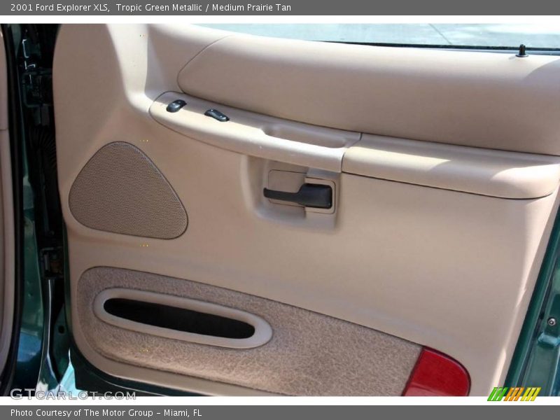 Tropic Green Metallic / Medium Prairie Tan 2001 Ford Explorer XLS