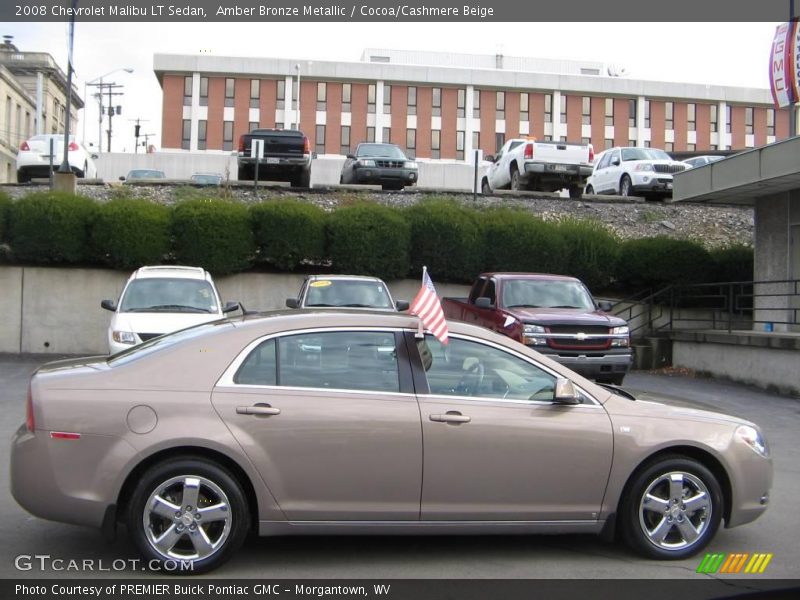 Amber Bronze Metallic / Cocoa/Cashmere Beige 2008 Chevrolet Malibu LT Sedan