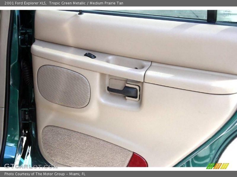Tropic Green Metallic / Medium Prairie Tan 2001 Ford Explorer XLS