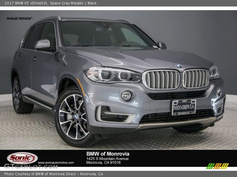 Space Gray Metallic / Black 2017 BMW X5 xDrive50i