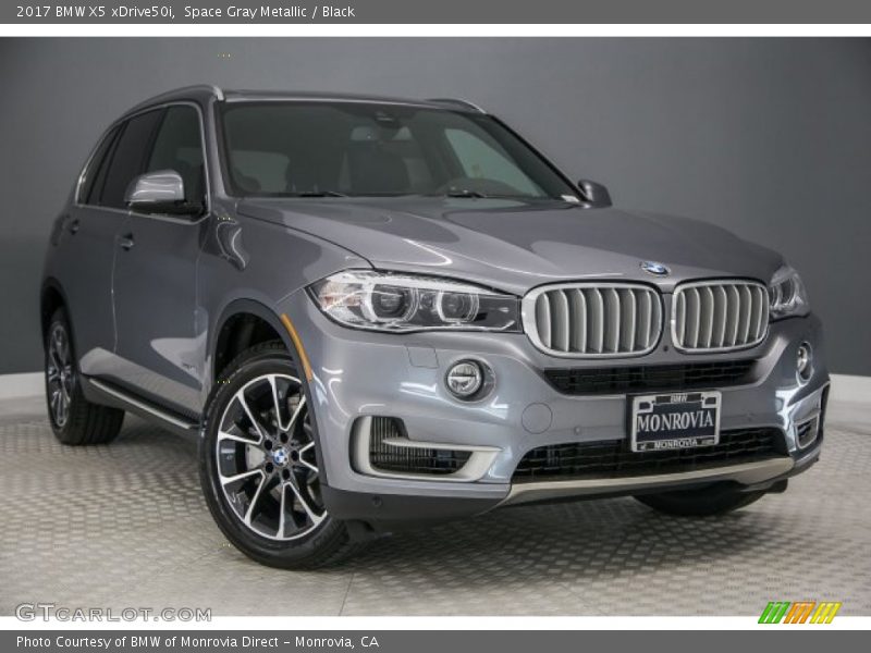 Space Gray Metallic / Black 2017 BMW X5 xDrive50i