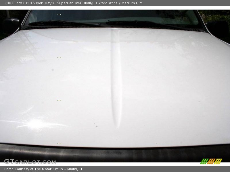 Oxford White / Medium Flint 2003 Ford F350 Super Duty XL SuperCab 4x4 Dually