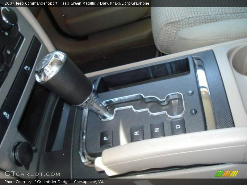 Jeep Green Metallic / Dark Khaki/Light Graystone 2007 Jeep Commander Sport