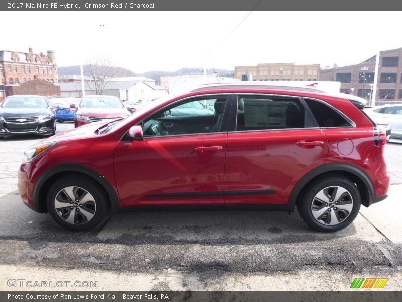 Crimson Red / Charcoal 2017 Kia Niro FE Hybrid