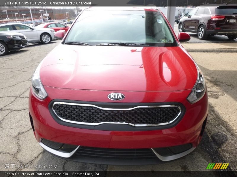 Crimson Red / Charcoal 2017 Kia Niro FE Hybrid