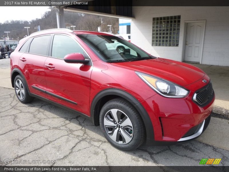 Crimson Red / Charcoal 2017 Kia Niro FE Hybrid