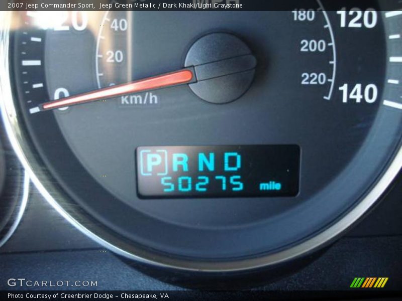 Jeep Green Metallic / Dark Khaki/Light Graystone 2007 Jeep Commander Sport