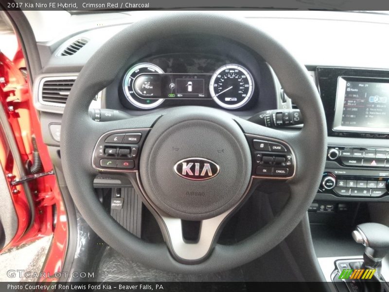 Crimson Red / Charcoal 2017 Kia Niro FE Hybrid