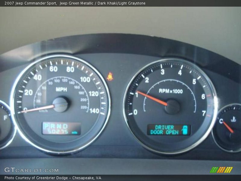 Jeep Green Metallic / Dark Khaki/Light Graystone 2007 Jeep Commander Sport