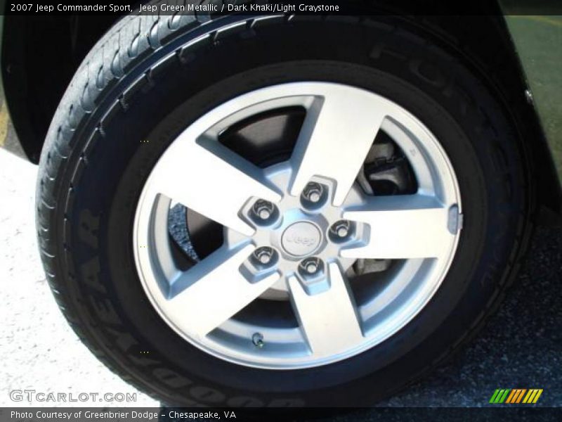 Jeep Green Metallic / Dark Khaki/Light Graystone 2007 Jeep Commander Sport