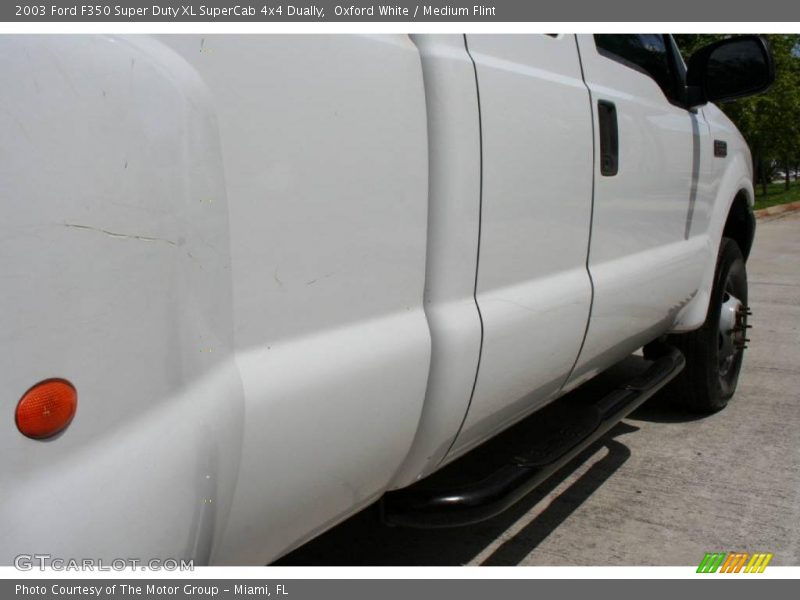 Oxford White / Medium Flint 2003 Ford F350 Super Duty XL SuperCab 4x4 Dually