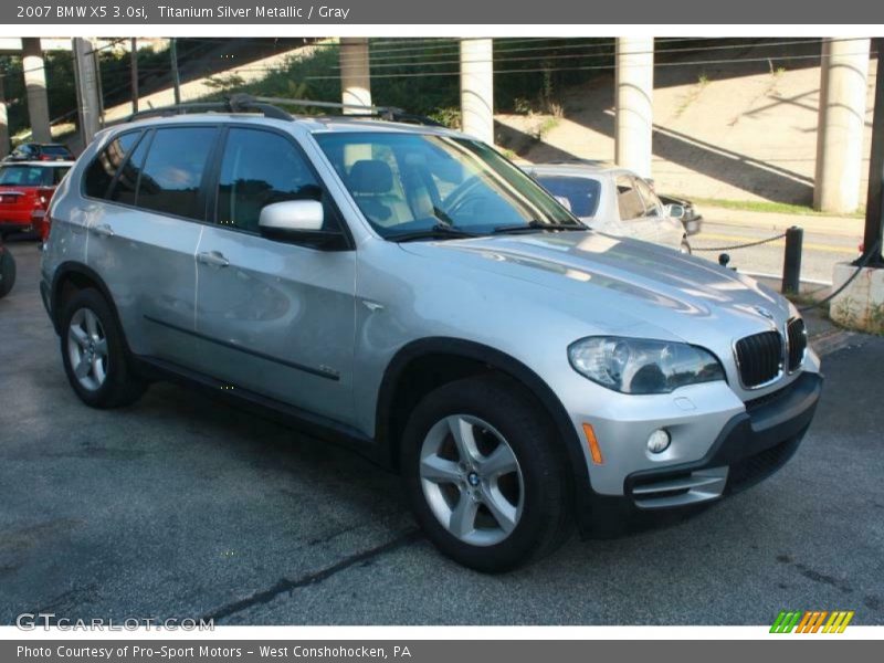 Titanium Silver Metallic / Gray 2007 BMW X5 3.0si