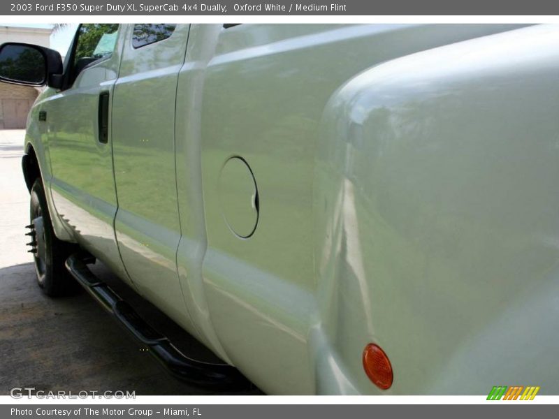 Oxford White / Medium Flint 2003 Ford F350 Super Duty XL SuperCab 4x4 Dually