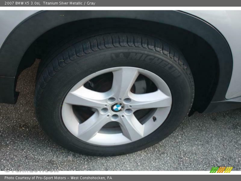 Titanium Silver Metallic / Gray 2007 BMW X5 3.0si