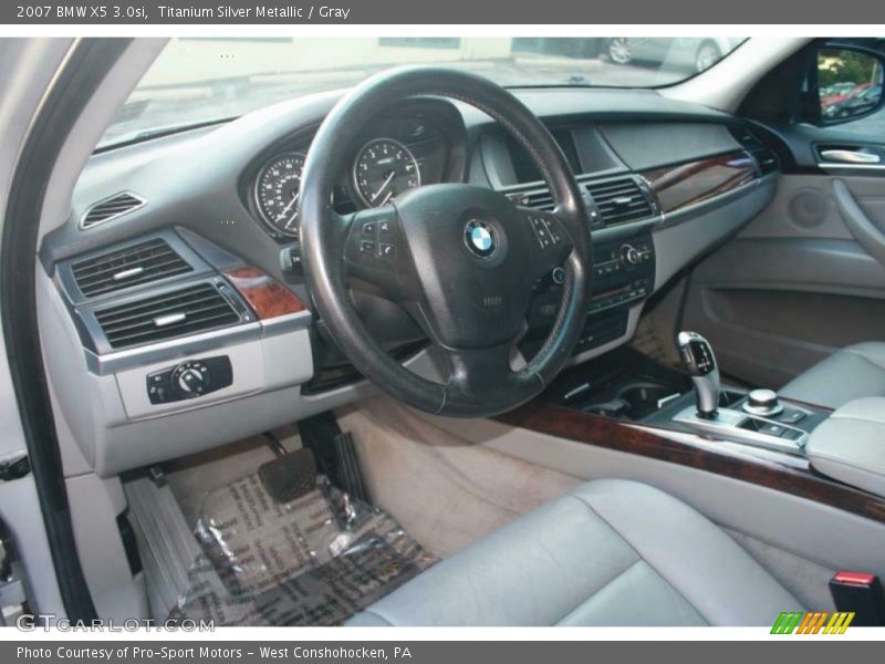 Titanium Silver Metallic / Gray 2007 BMW X5 3.0si