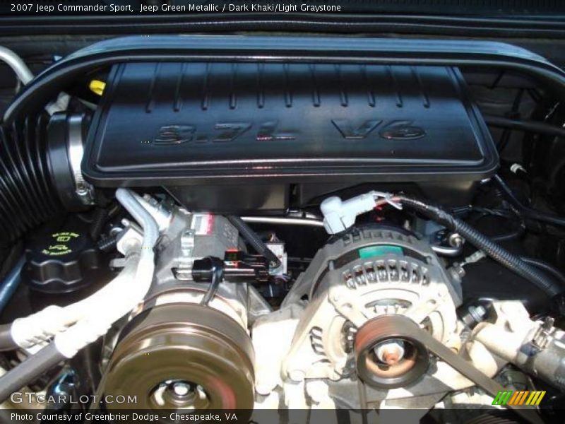 Jeep Green Metallic / Dark Khaki/Light Graystone 2007 Jeep Commander Sport