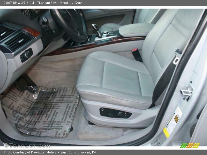 Titanium Silver Metallic / Gray 2007 BMW X5 3.0si
