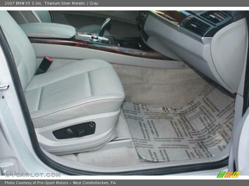 Titanium Silver Metallic / Gray 2007 BMW X5 3.0si